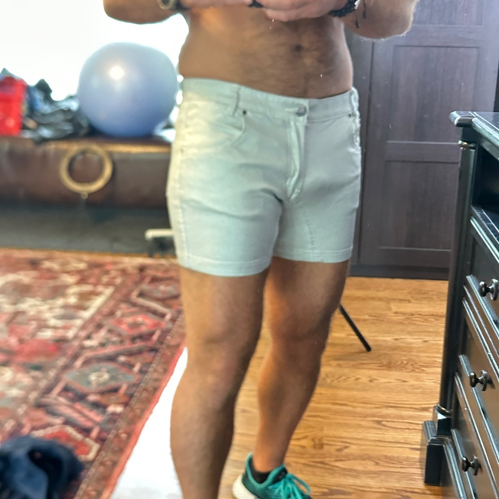 Men’s Addicted Size 32 Silver 5”Shorts New